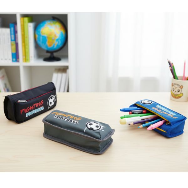 Soccer-Themed Large Pencil Case