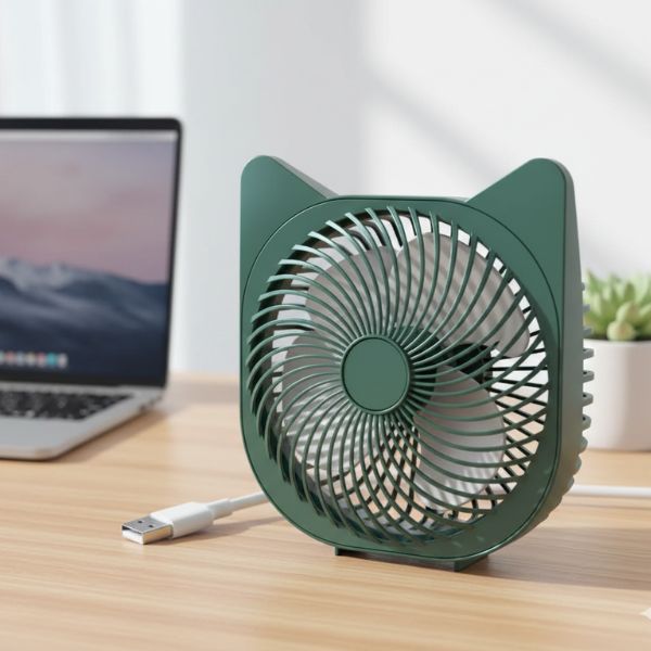 USB Mini Cat-Ear Desk Fan
