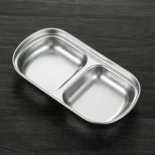 Stainless Steel Mini Compartment Dipping Bowls 15CM