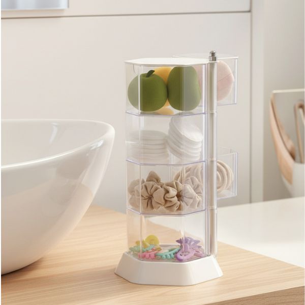 Rotating Hexagonal Acrylic Display Case