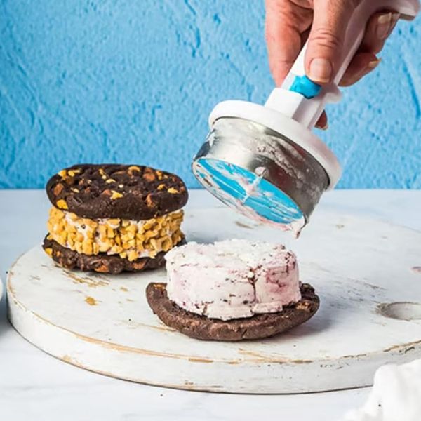 Metal Ice Cream Sandwich Maker with Scoop