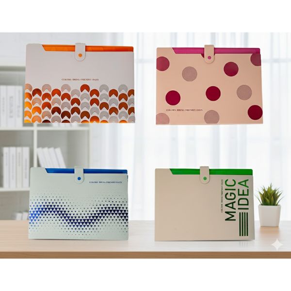 A4 Button-Closure Folder (Stationery)