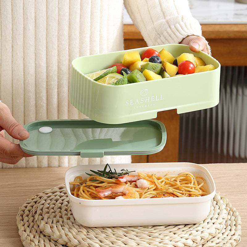 Collapsible Double-Layer Lunch Box