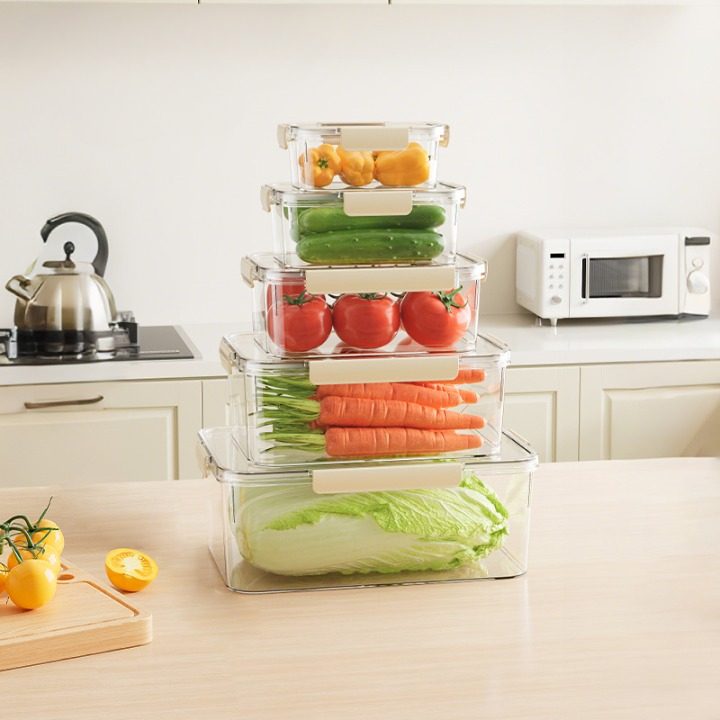 Clear Fridge Storage Organizer Set