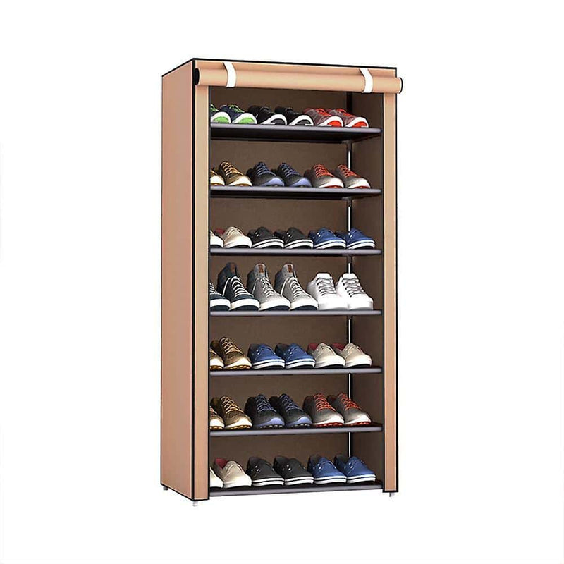9-Layer Canvas Shoe Rack