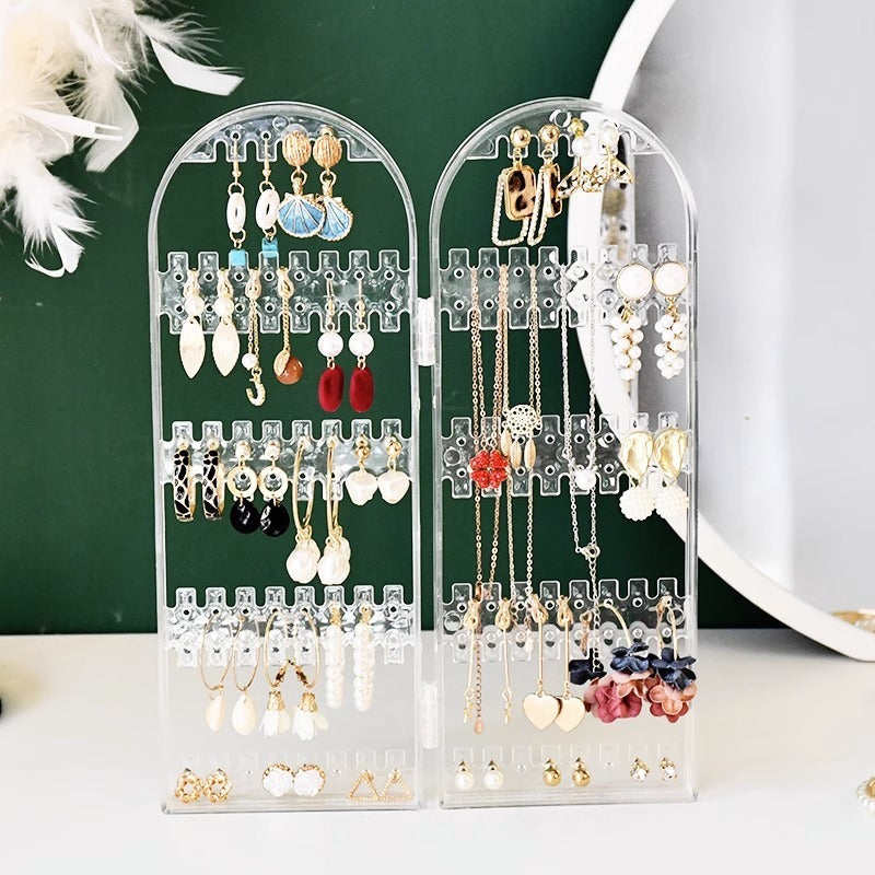 Capacity Plastic Folding Jewelry Holder